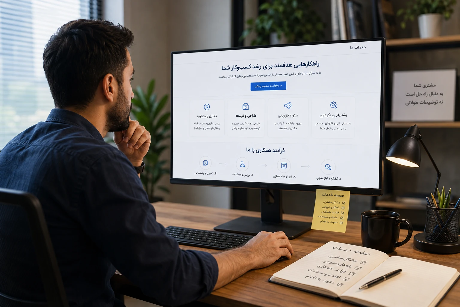 صفحه خدمات را چطور بنویسیم تا فروش بهتر شود؟