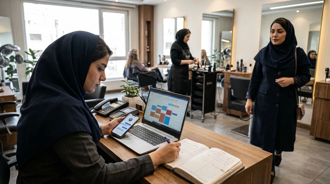 پیگیری نوبت سالن زیبایی؛ از دایرکت تا میز