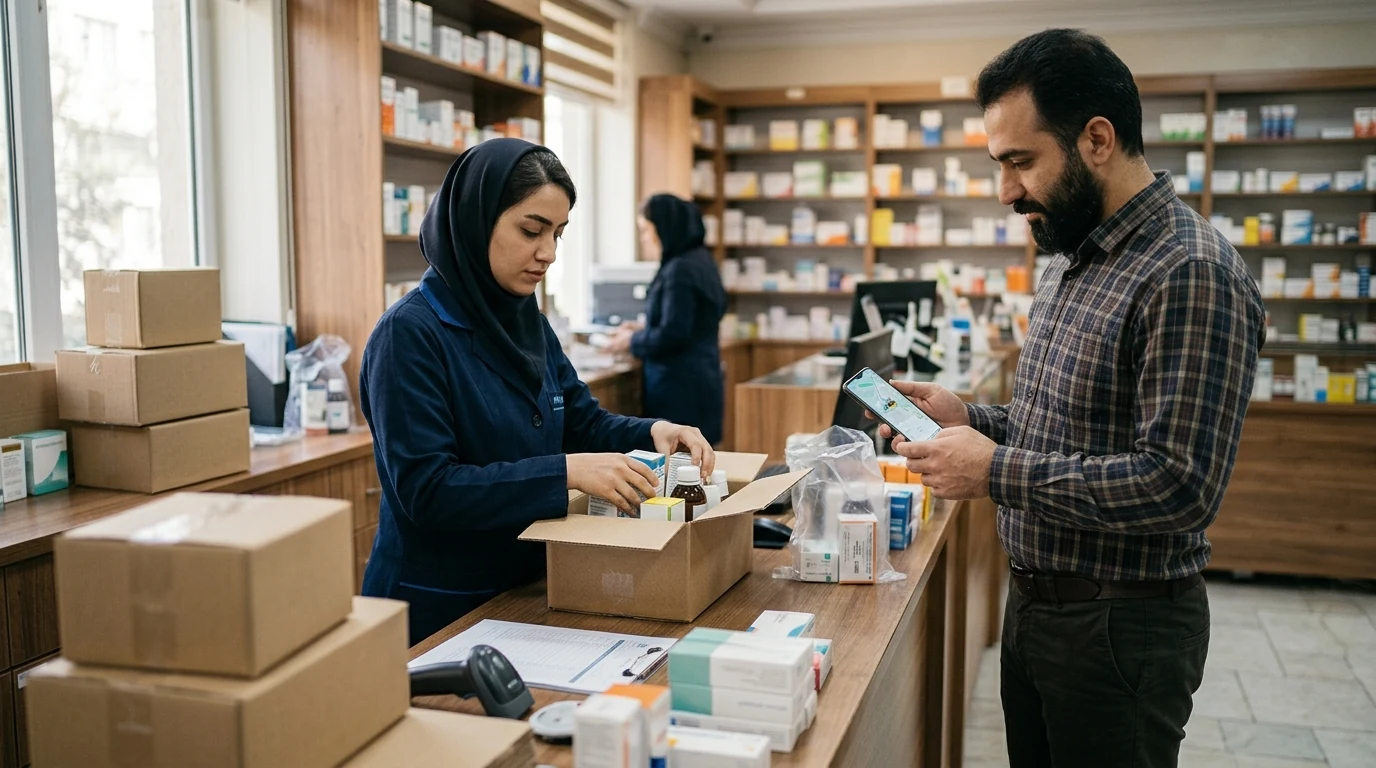 پیگیری سفارش OTC داروخانه؛ آماده‌سازی و ارسال