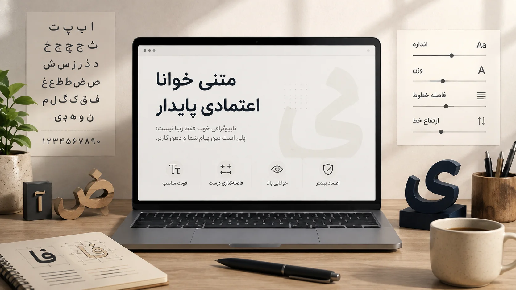 تایپوگرافی فارسی در سایت؛ خوانایی و اعتماد